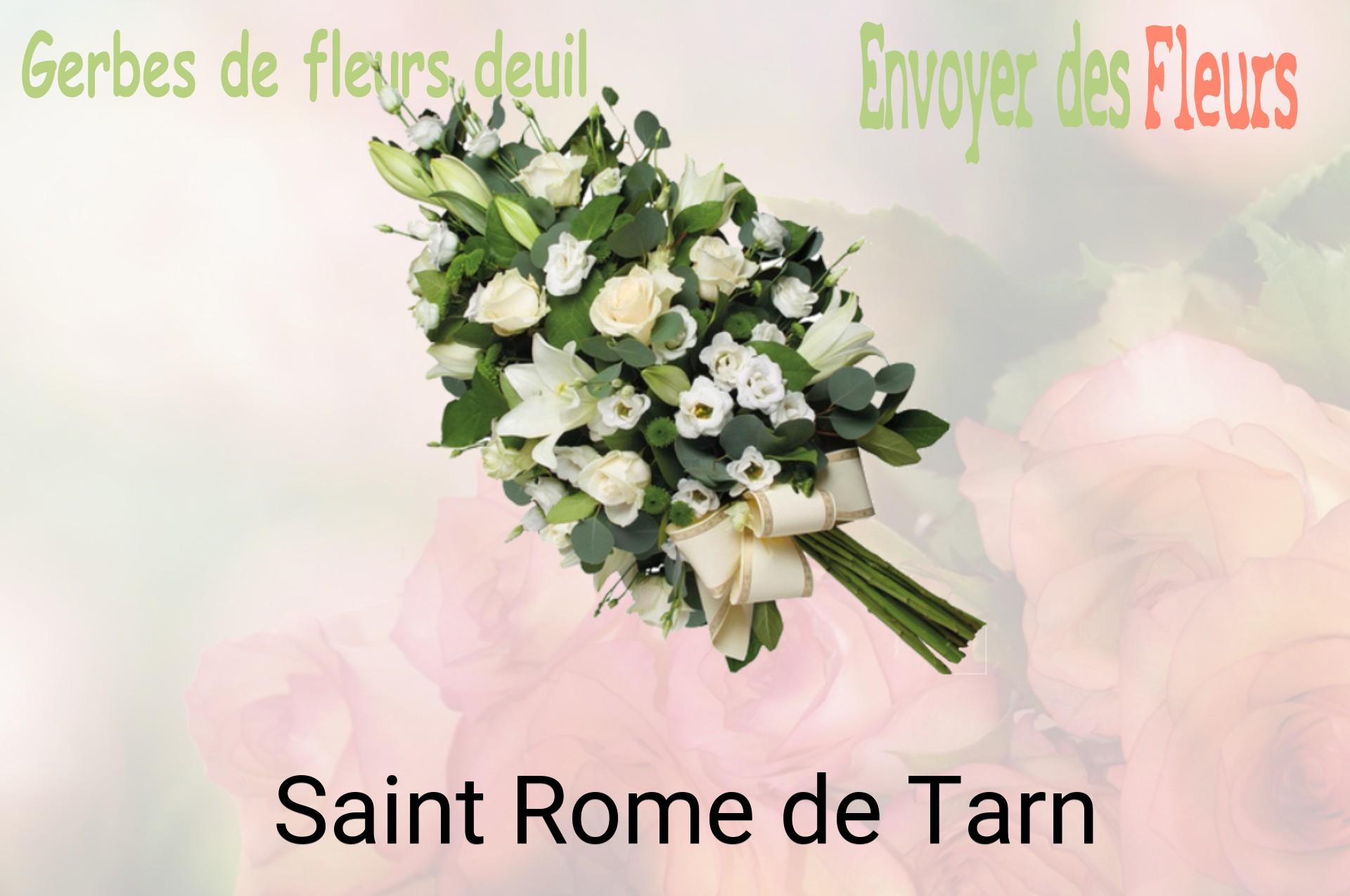 Gerbe de fleurs de deuil livrée à Saint-Rome-de-Tarn